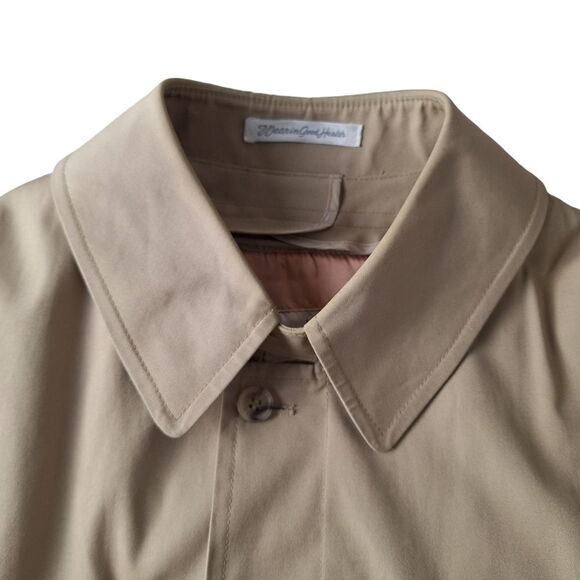 Misty Harbor Vintage Water Resistant Removable Faux Fur Lining Trench‎ Coat 42R - Picture 3 of 16